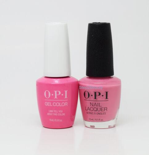 OPI Duo Gel + Matching Lacquer P30 Lima Tell You About This Color