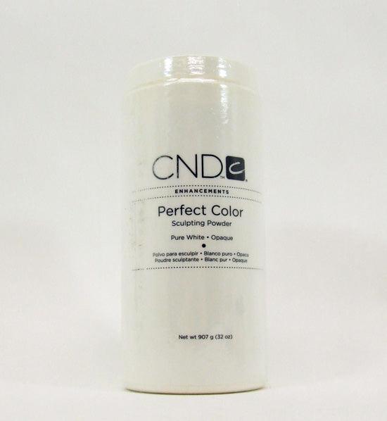 CND Enhancement Sculpting Powder - Perfect Color - Pure WHITE Opaque 32 oz