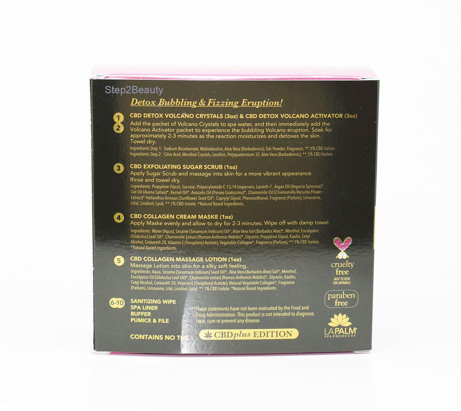 Lapalm Volcano Spa Pedicure 5-Step in A Box Kit - Rose Gold