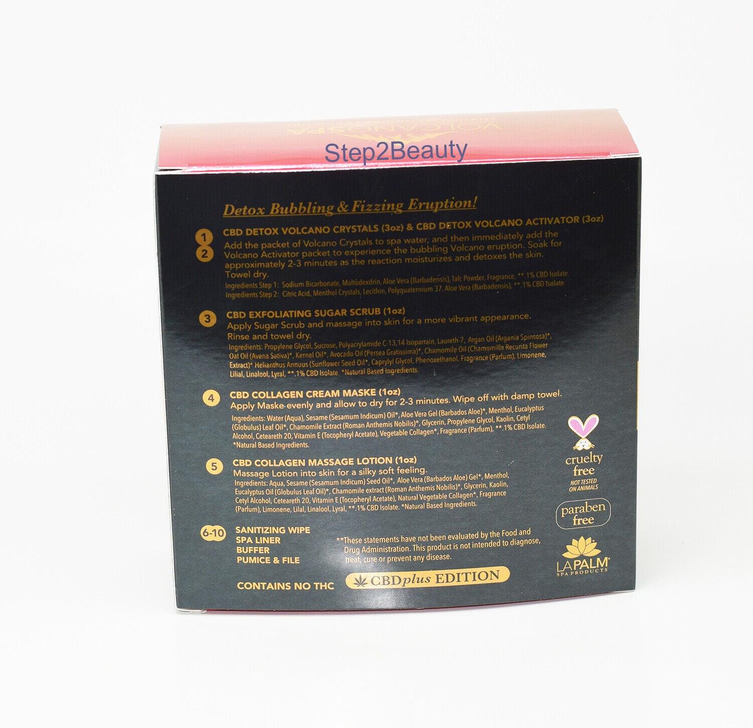 Lapalm Volcano Spa Pedicure 5-Step in A Box Kit - Beach Paradise