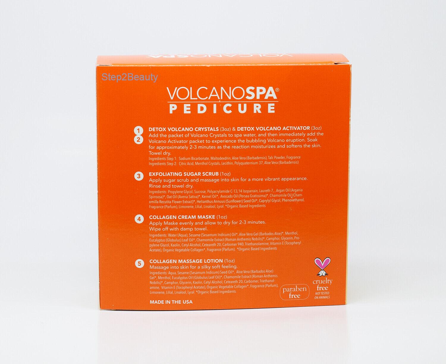 Lapalm Volcano Spa Pedicure 5-Step Kit - Orange No.5 (Pack of 10 Kits)