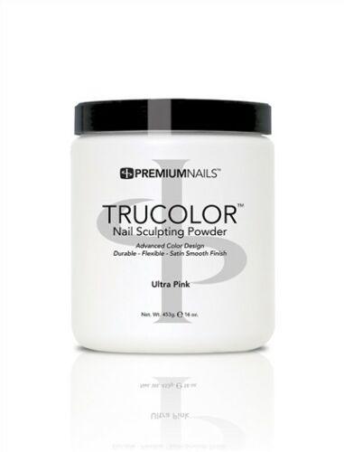PremiumNails Acrylic Trucolor Nail Powder - 16 oz ULTRA PINK