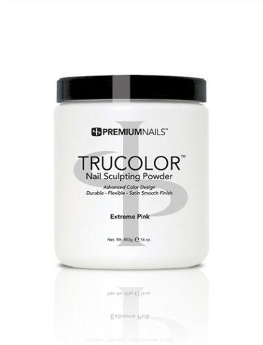 PremiumNails Acrylic Trucolor Nail Powder - EXTREME PINK 16 oz