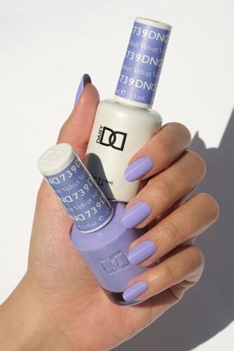 DND Duo Gel Polish & Matching Nail Lacquer #739 Velvet