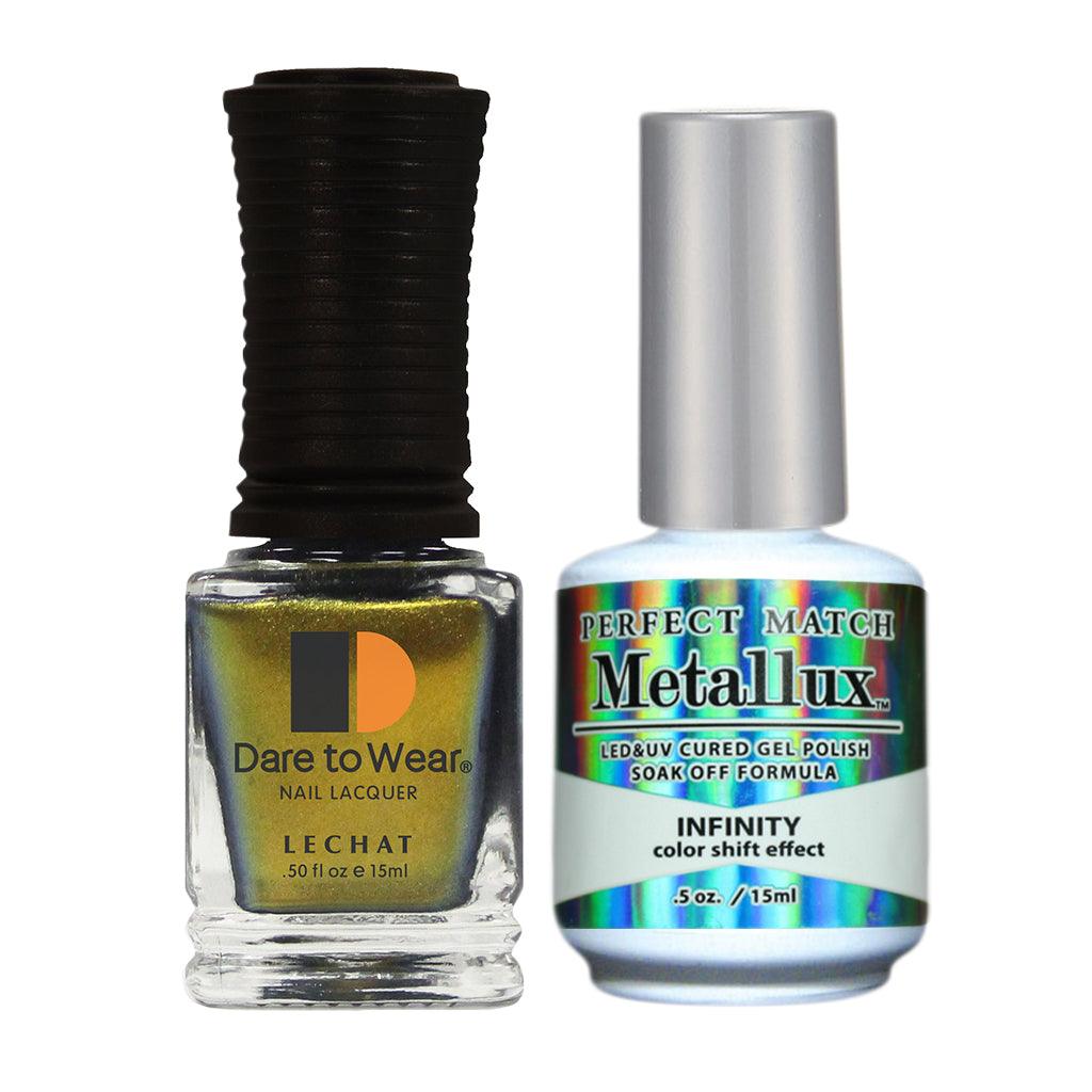 LeChat Perfect Match Metallux Gel Polish + Nail Lacquer #MLMS01 Infinity