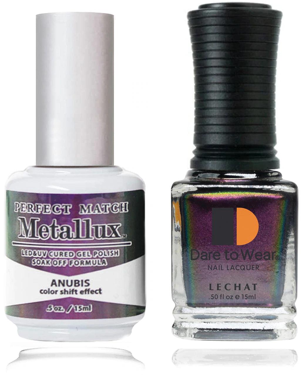LeChat Perfect Match Metallux Gel Polish + Nail Lacquer #MLMS09 ANUBIS