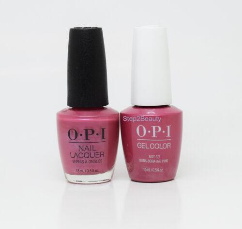 OPI Duo Gel + Matching Lacquer S45 Not so Bora-bora-ing Pink