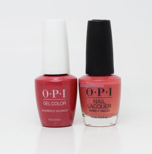 OPI Duo Gel + Matching Lacquer T31 My Address Is Hollywood