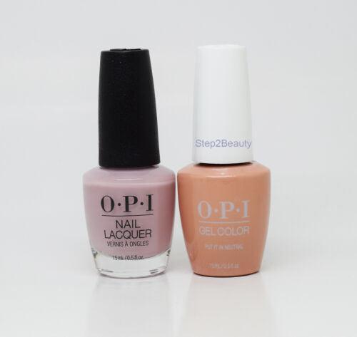 OPI Duo Gel + Matching Lacquer T65 Put It in Neutral