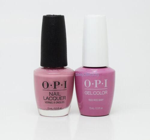 OPI Duo Gel + Matching Lacquer T80 Rice Rice Baby