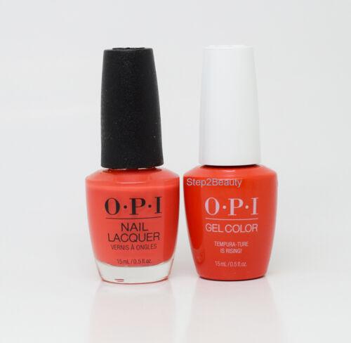 OPI Duo Gel + Matching Lacquer T89 Tempura-Ture Is Rising!
