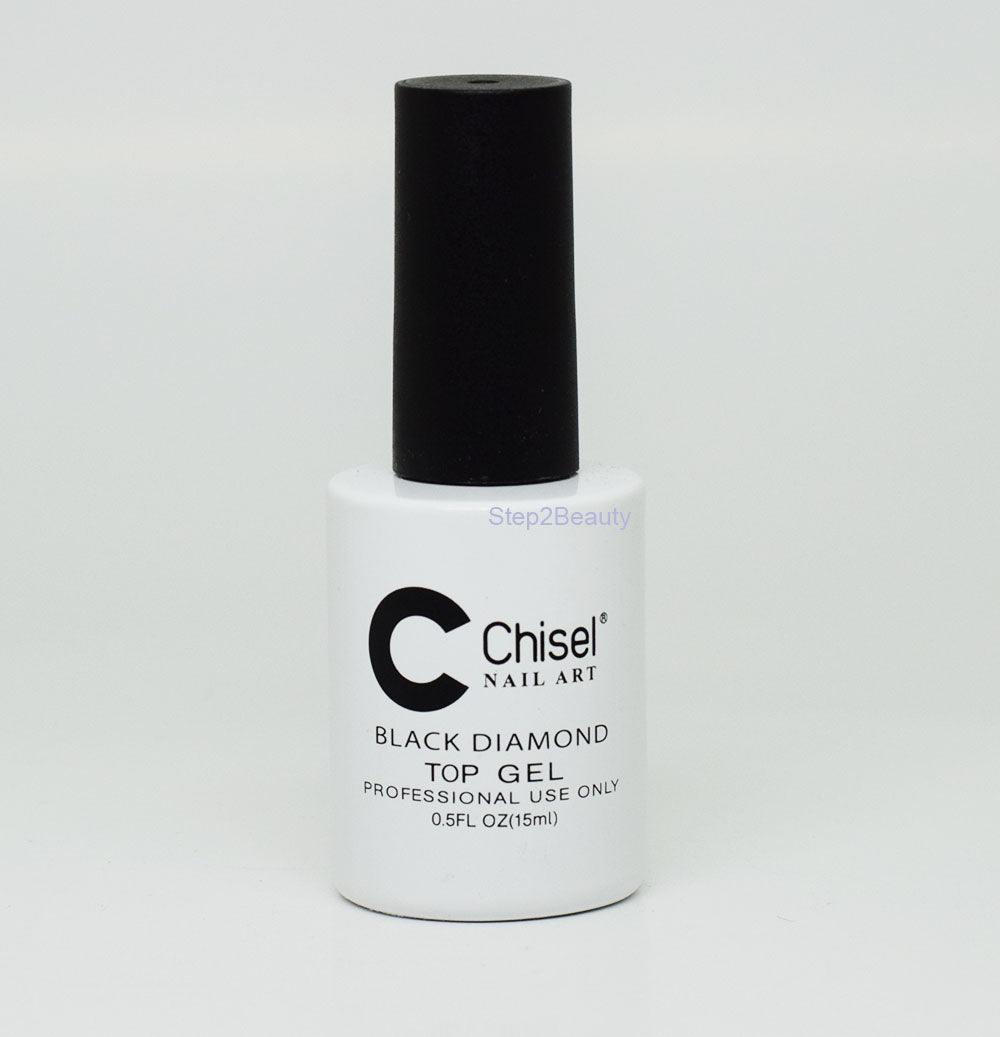 Chisel Nail Art - BLACK DIAMOND - TOP GEL 0.5 oz