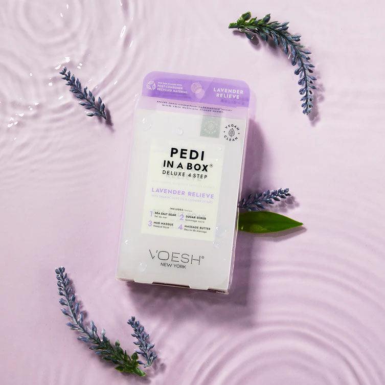 VOESH Pedi In A Box Deluxe 4 Step - Lavender Relieve