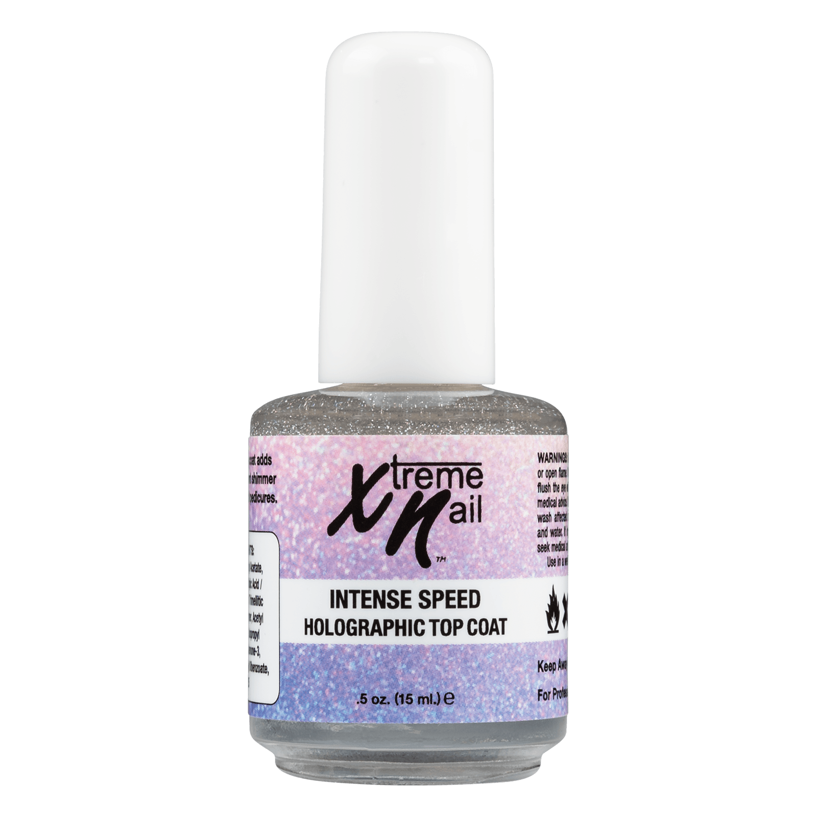 Xtreme Nail Intense Speed Holographic Top Coat 0.5 Oz